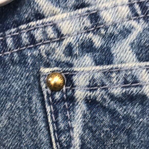 Louis Vuitton Blue Jean Shorts with Geometric Pattern - Picture 11 of 12